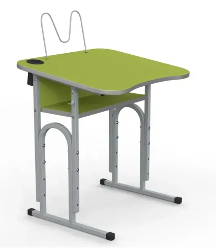 Стіл учнівський 05 №4-6/700х500 нахил без полиці МФ Вересень